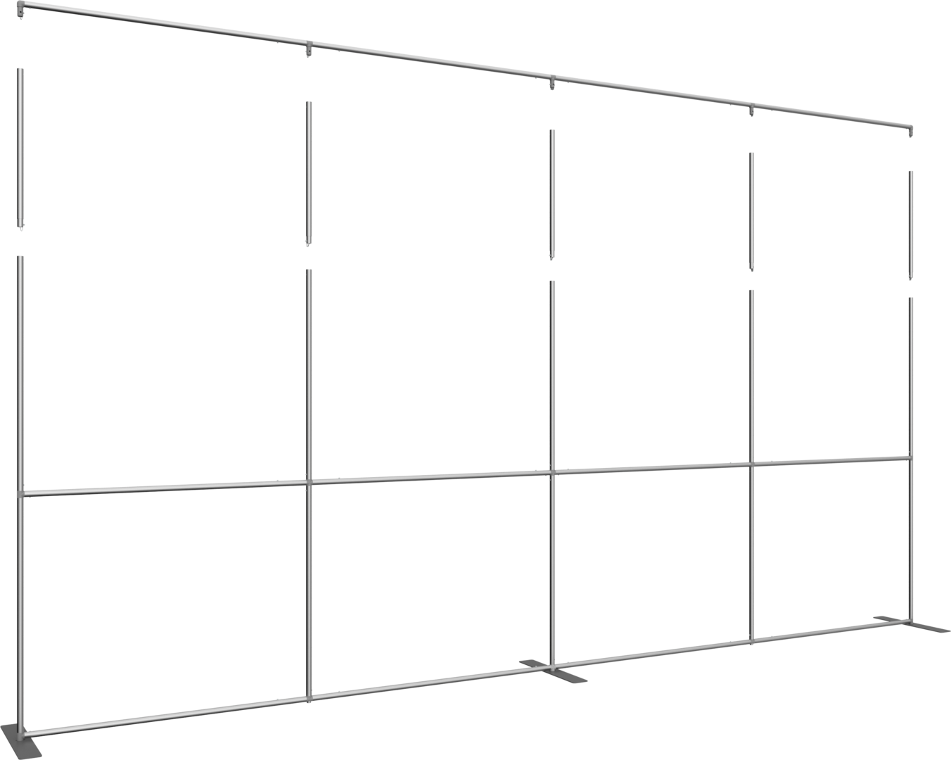 20ft x 10ft Formulate Master Straight Fabric Backwall (Hardware Only)