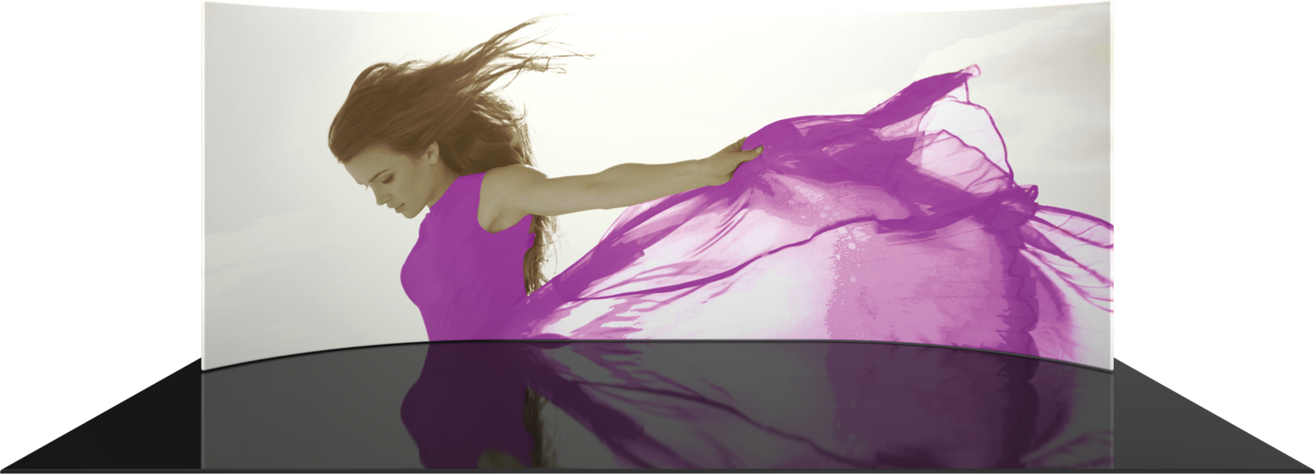 20ft Formulate Master WH1 Horizontal Curve Fabric Backwall (Graphic Package)