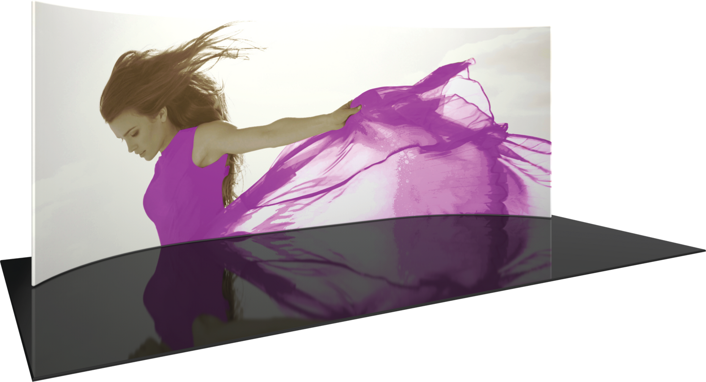 20ft Formulate Master WH1 Horizontal Curve Fabric Backwall (Graphic Package)