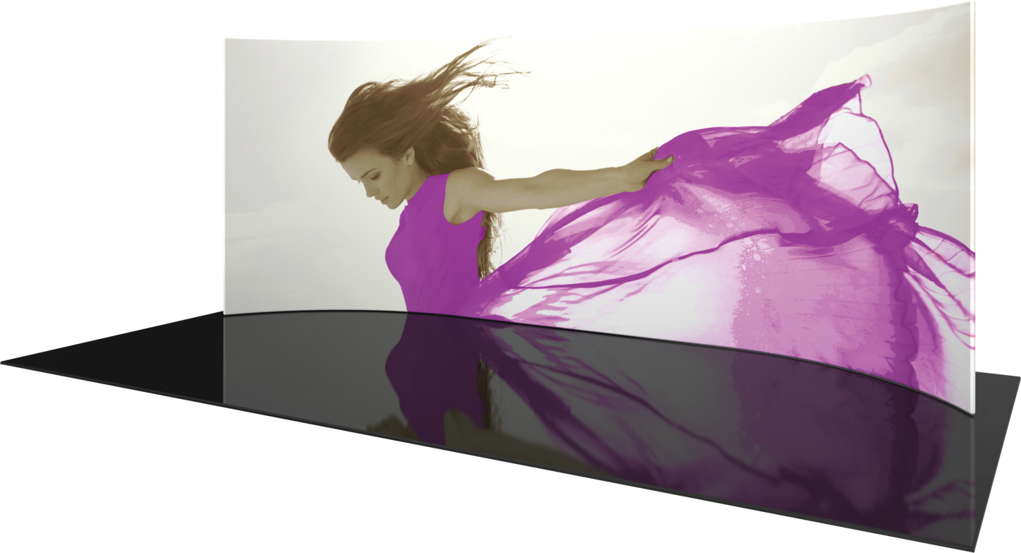 20ft Formulate Master WH1 Horizontal Curve Fabric Backwall (Graphic Package)