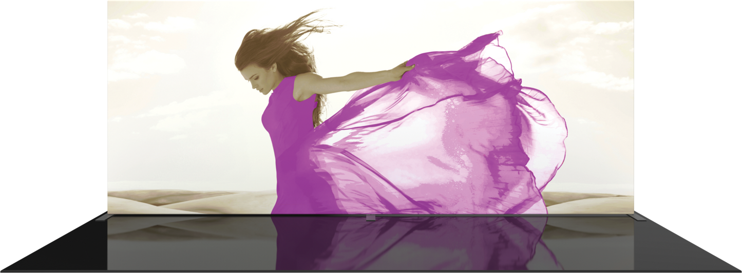 20ft x 8ft Formulate Master WS1 Straight Frame Fabric Backwall Double-Sided (Graphic Package)