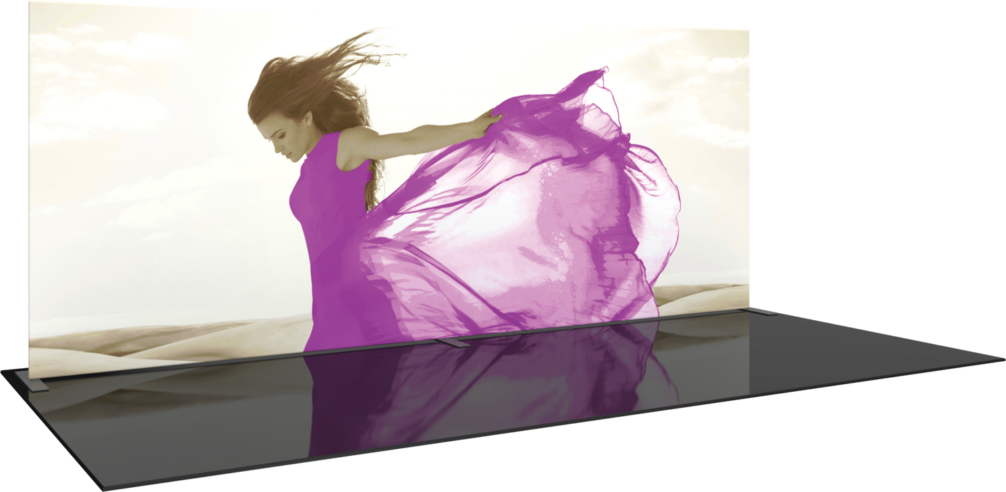 20ft x 8ft Formulate Master WS1 Straight Frame Fabric Backwall Double-Sided (Graphic Package)