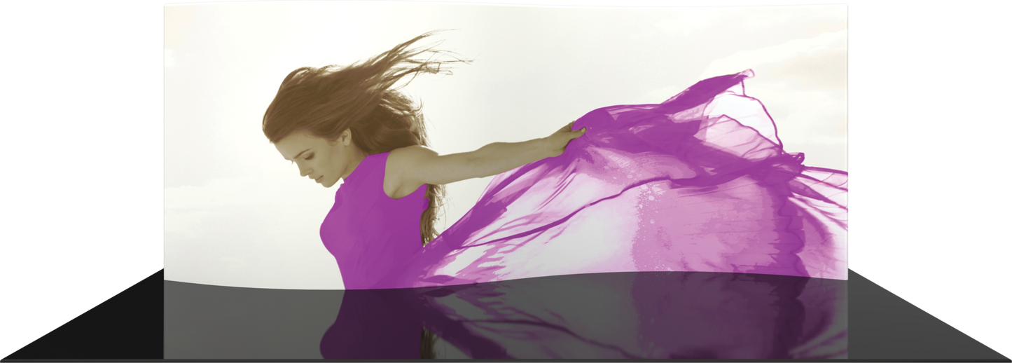 20ft Formulate Master WSC1 Serpentine Curve Fabric Backwall Double-Sided (Graphic Only)