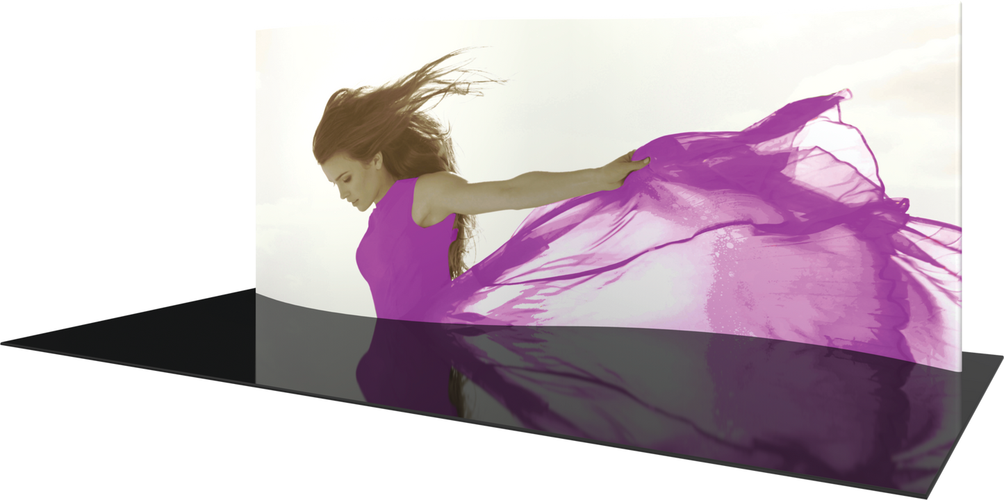 20ft Formulate Master WSC1 Serpentine Curve Fabric Backwall Double-Sided (Graphic Only)