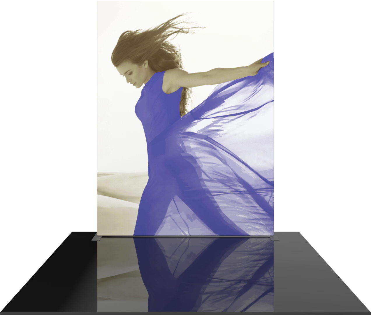 8ft x 10ft Formulate Master Straight Tall Fabric Backwall Double-Sided (Graphic Package)