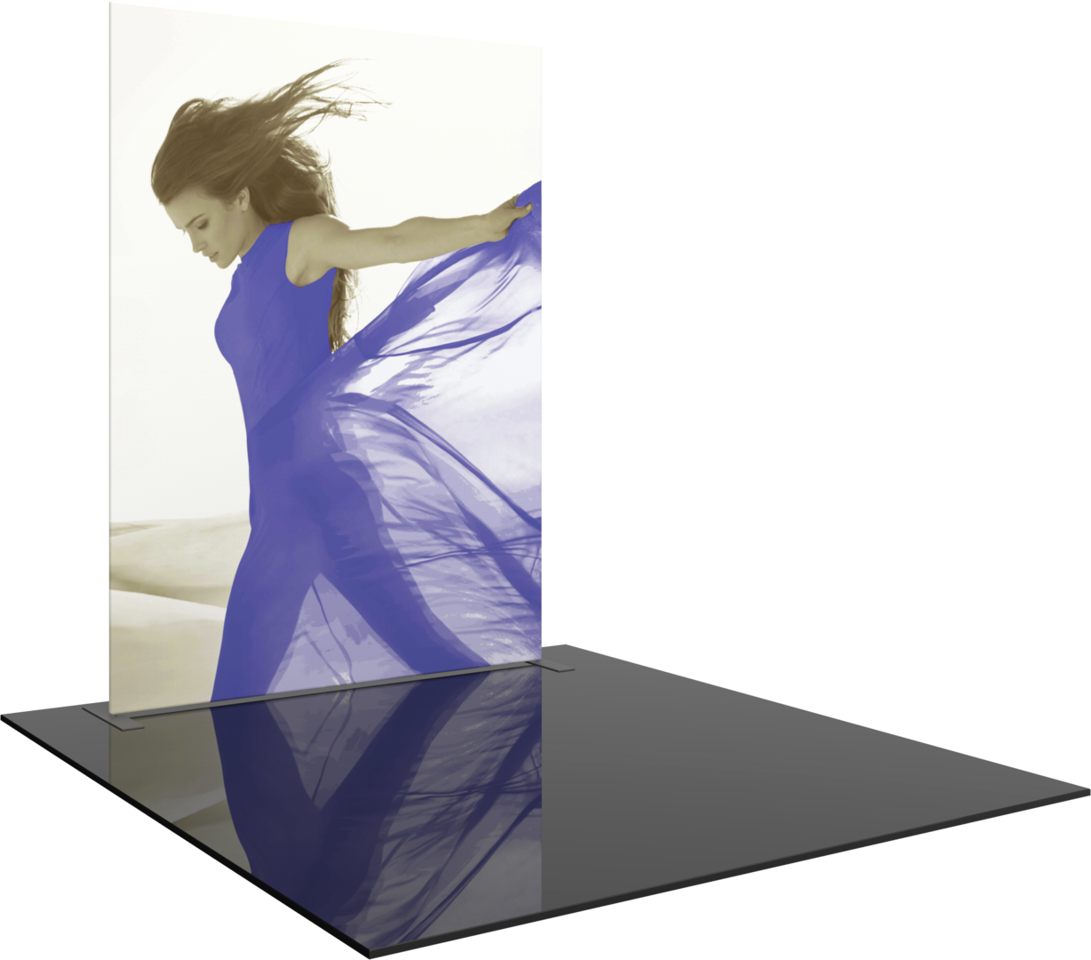 8ft x 10ft Formulate Master Straight Tall Fabric Backwall Double-Sided (Graphic Package)