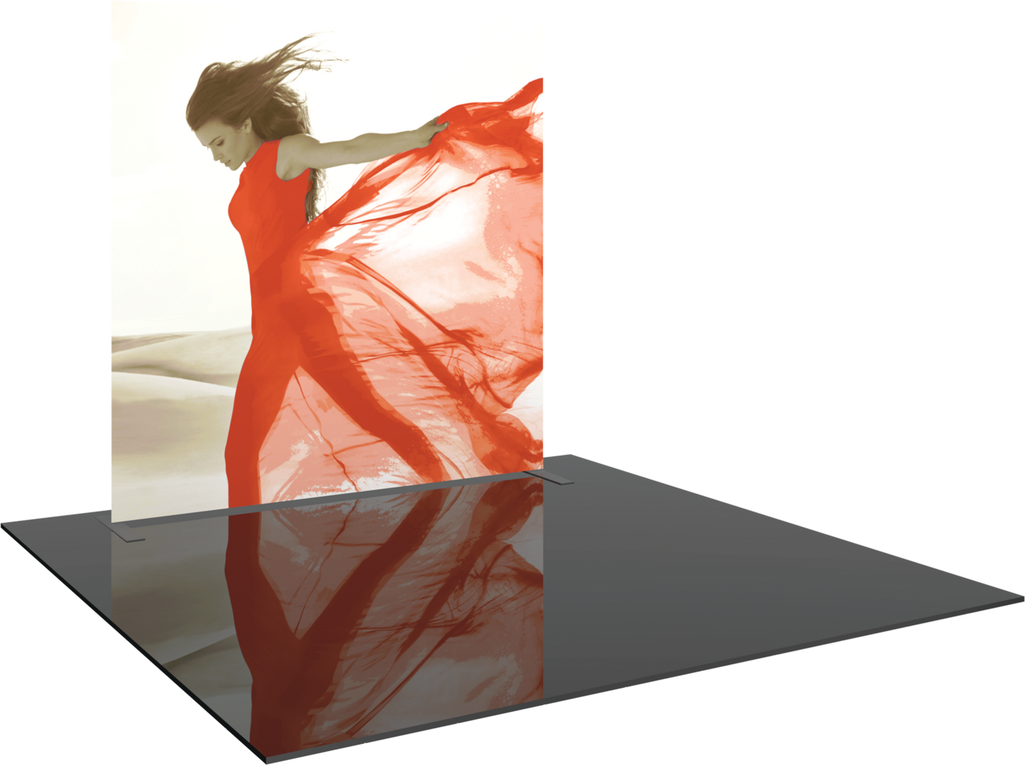 8ft x 8ft Formulate Master Straight Fabric Backwall Single-Sided Graphic w/ Backer (Graphic Only)