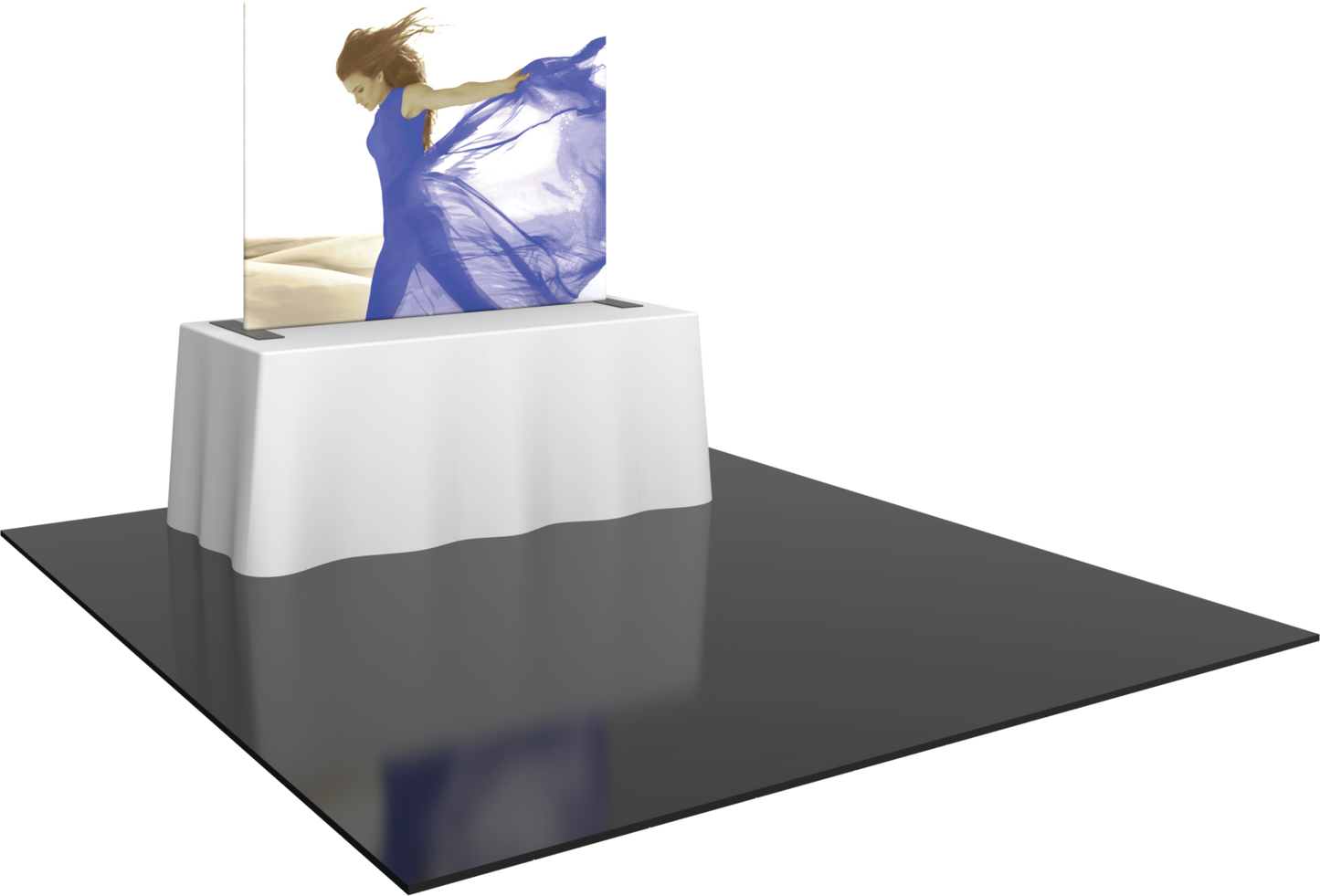 5ft Formulate Master Straight Tabletop TT4 Fabric Backwall Graphic w/ Backer (Graphic Package)