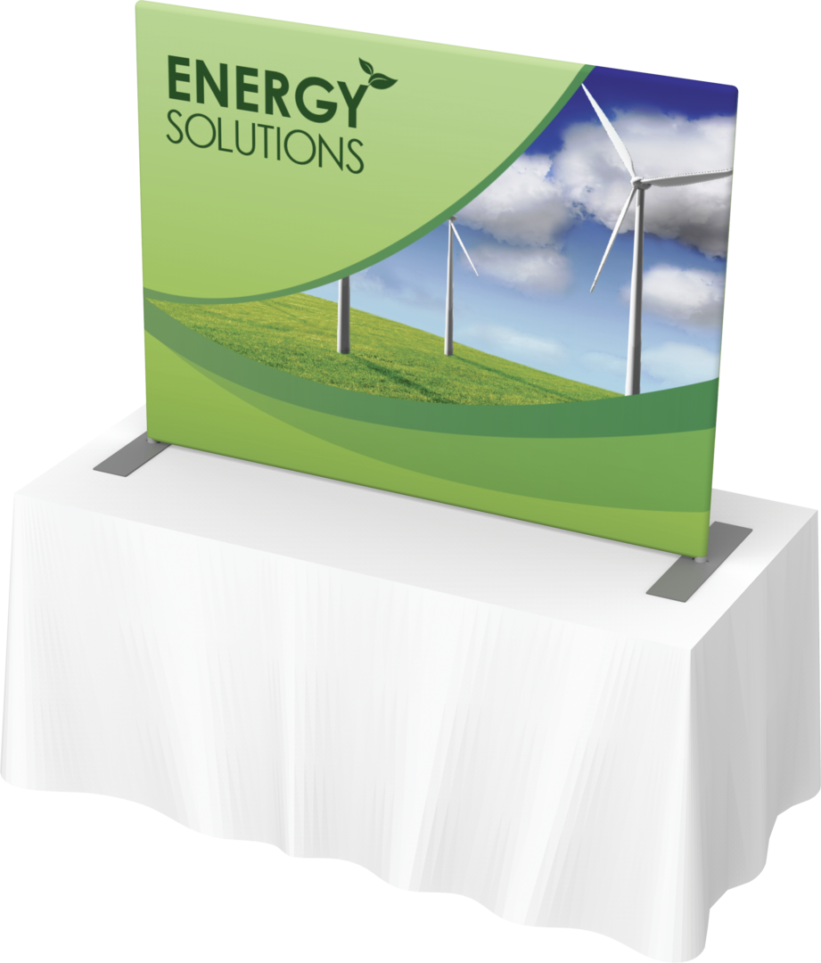 5ft Formulate Master Straight Tabletop TT4 Fabric Backwall (Hardware Only)