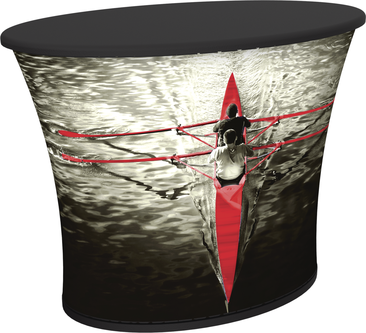 2ft x 3ft Formulate Oval Counter Custom Graphic (Graphic Package)