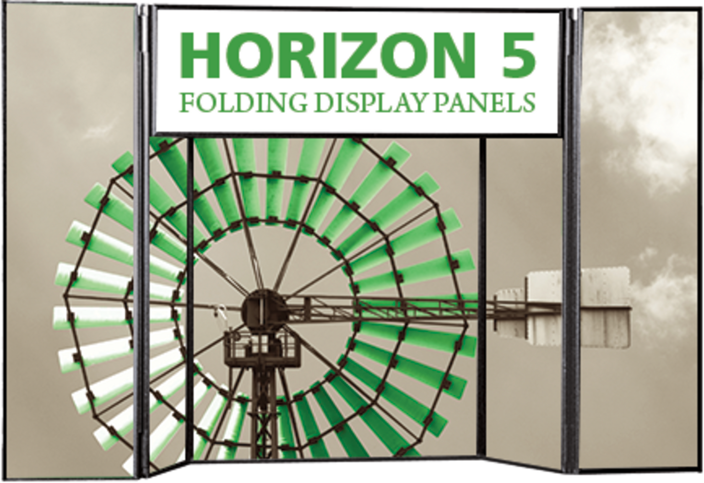 6ft x 3ft Horizon 5 Tabletop Folding Panel Display (Graphic Only)