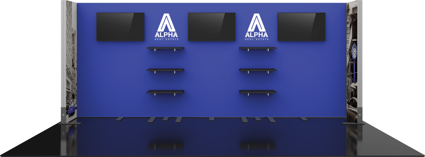 20ft x 10ft Hybrid Pro Modular Backwall Kit 22 (Hardware Only)