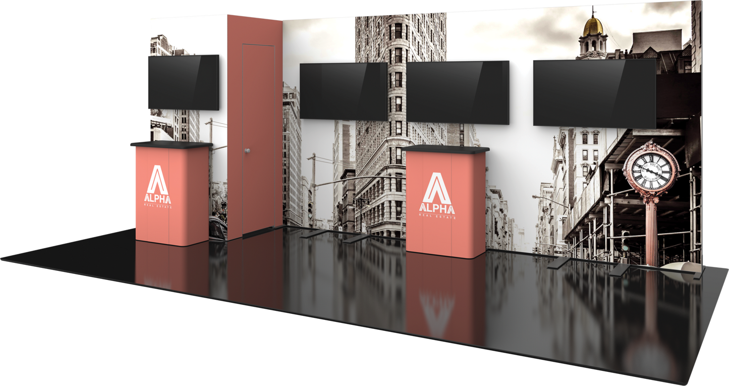 20ft x 10ft Hybrid Pro Modular Backwall Kit 25 (Hardware Only)