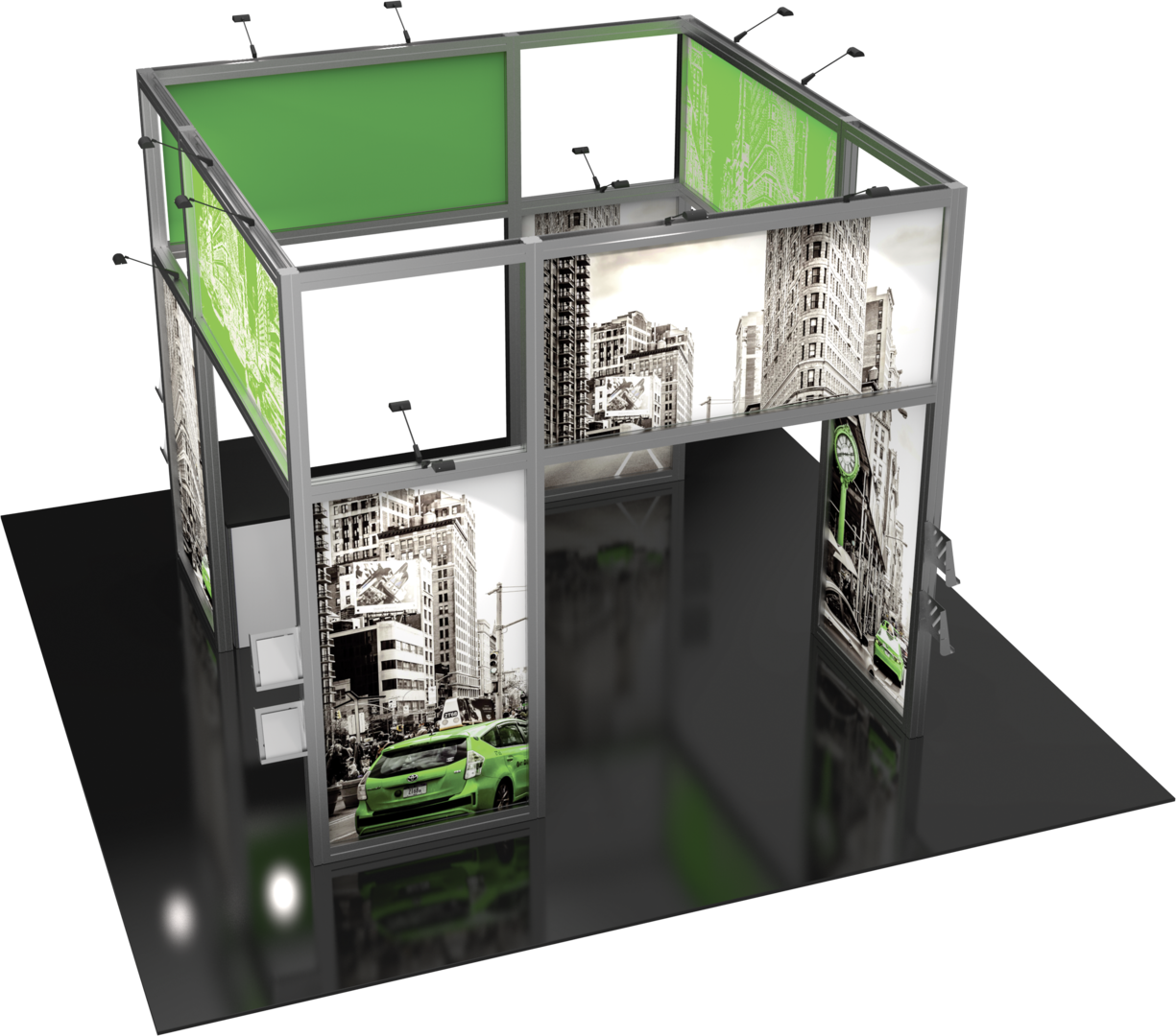 20ft x 20ft Hybrid Pro Modular Island Kit 18 (Graphic Package)