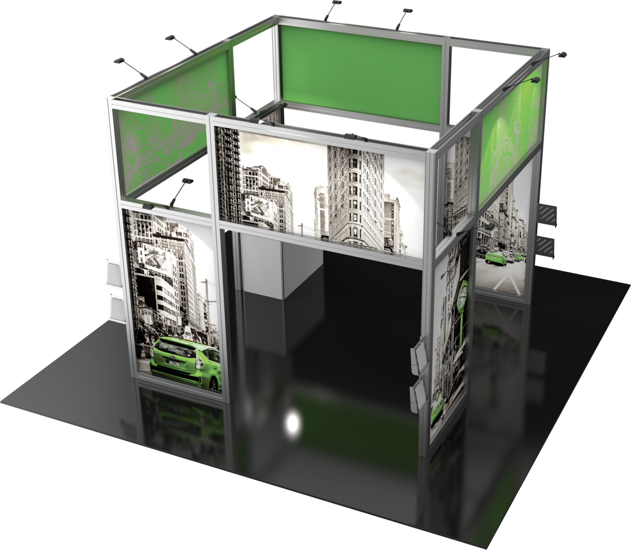 20ft x 20ft Hybrid Pro Modular Island Kit 18 (Graphic Package)