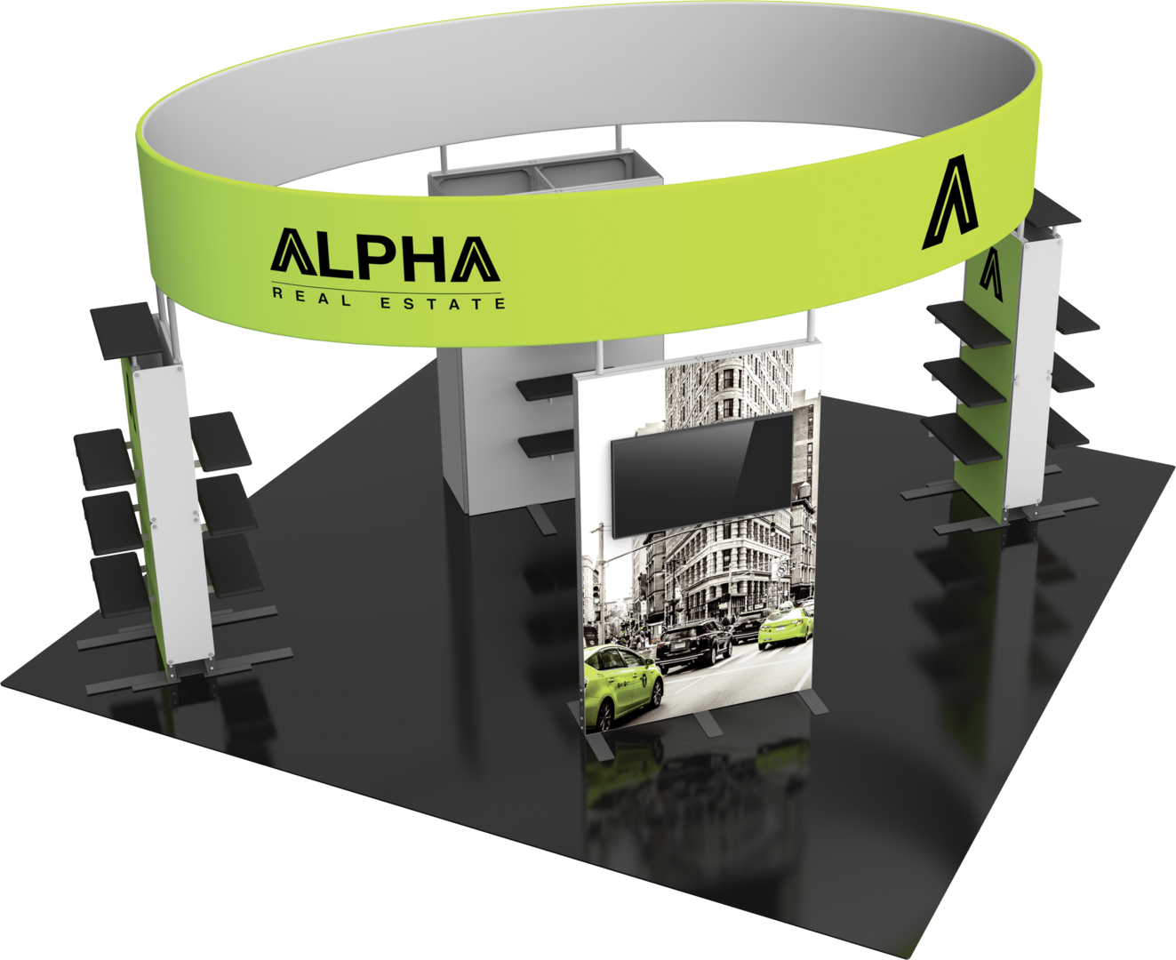 20ft x 20ft Hybrid Pro Modular Island Kit 32 (Graphic Package)