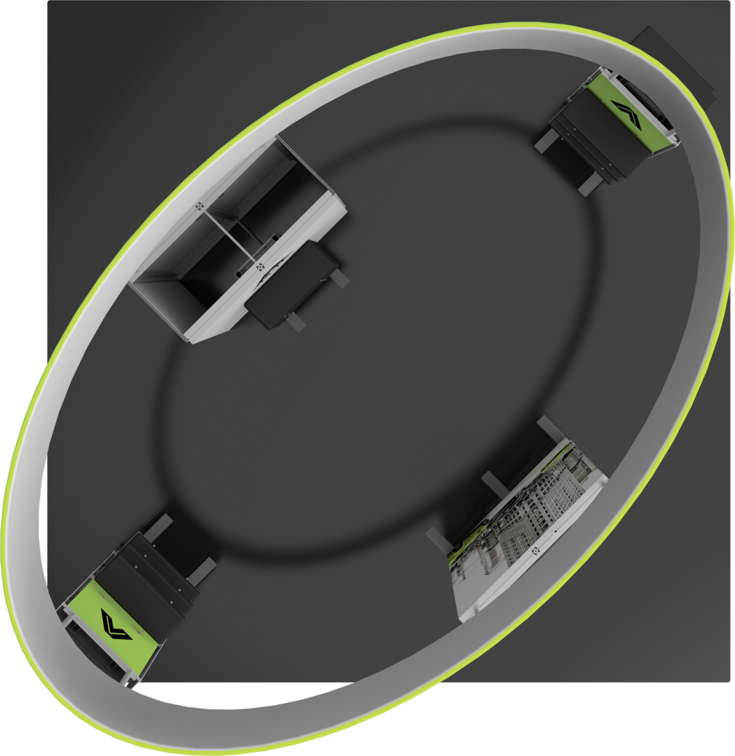 20ft x 20ft Hybrid Pro Modular Island Kit 32 (Graphic Package)