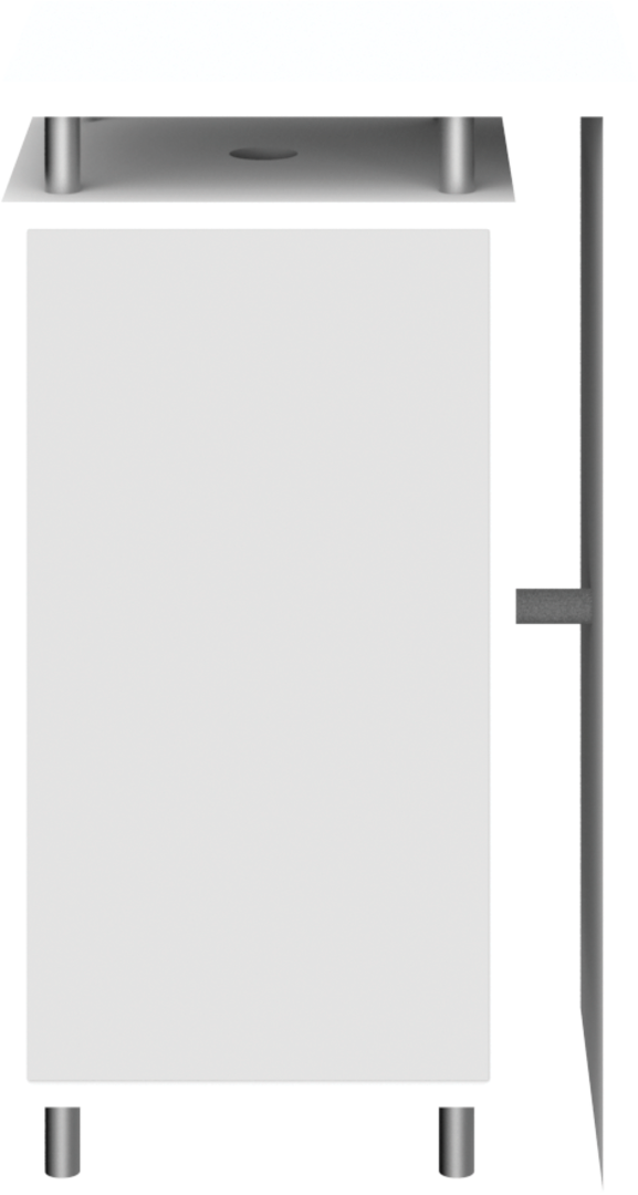 2ft x 3.5ft Hybrid Pro Modular Counter 01B (Hardware Only)