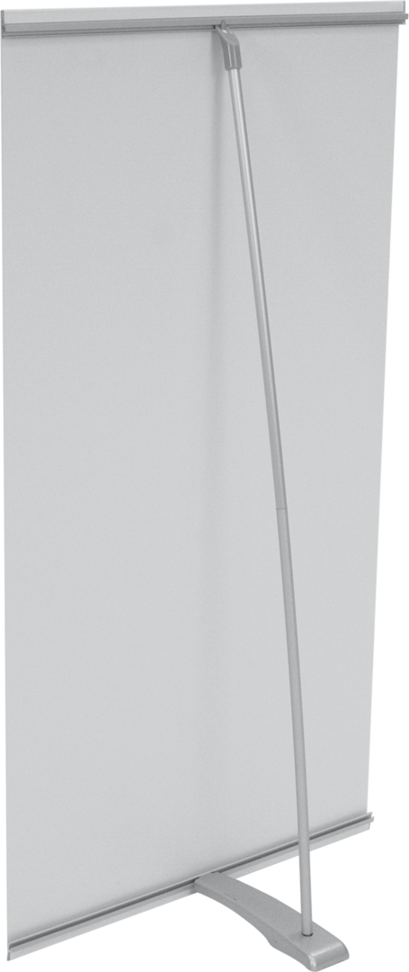Stand With Spring 14.25in x 26.875in L-Mini Spring Back Banner Stands – 123Displays
