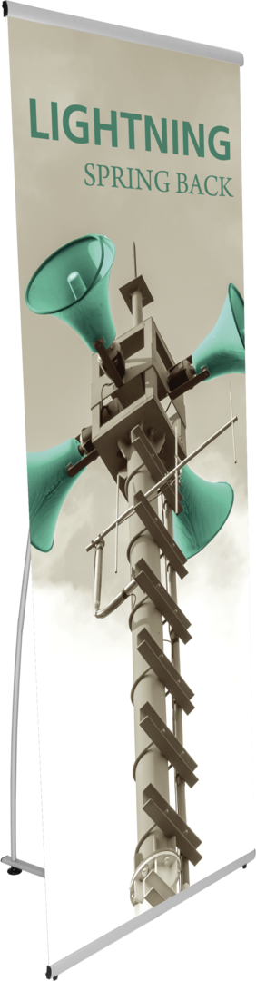 31in x 77in Lightning Spring Back Banner Stands