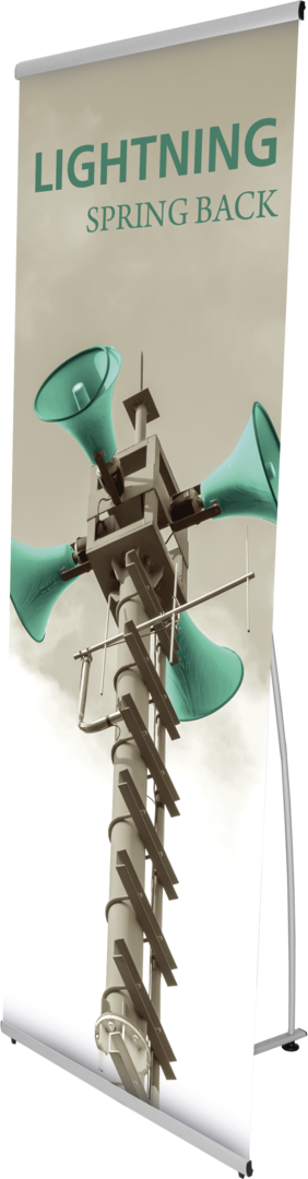 31in x 77in Lightning Spring Back Banner Stands