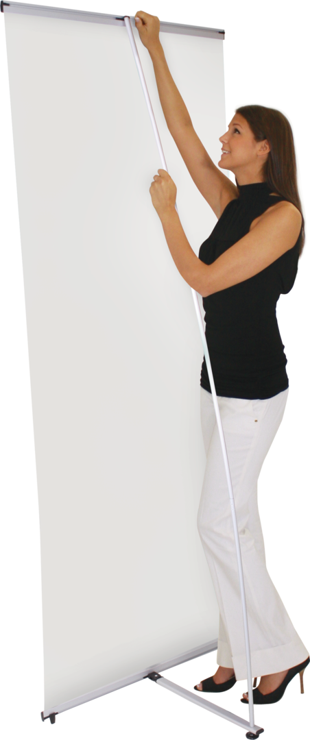 31in x 77in Lightning Spring Back Banner Stands