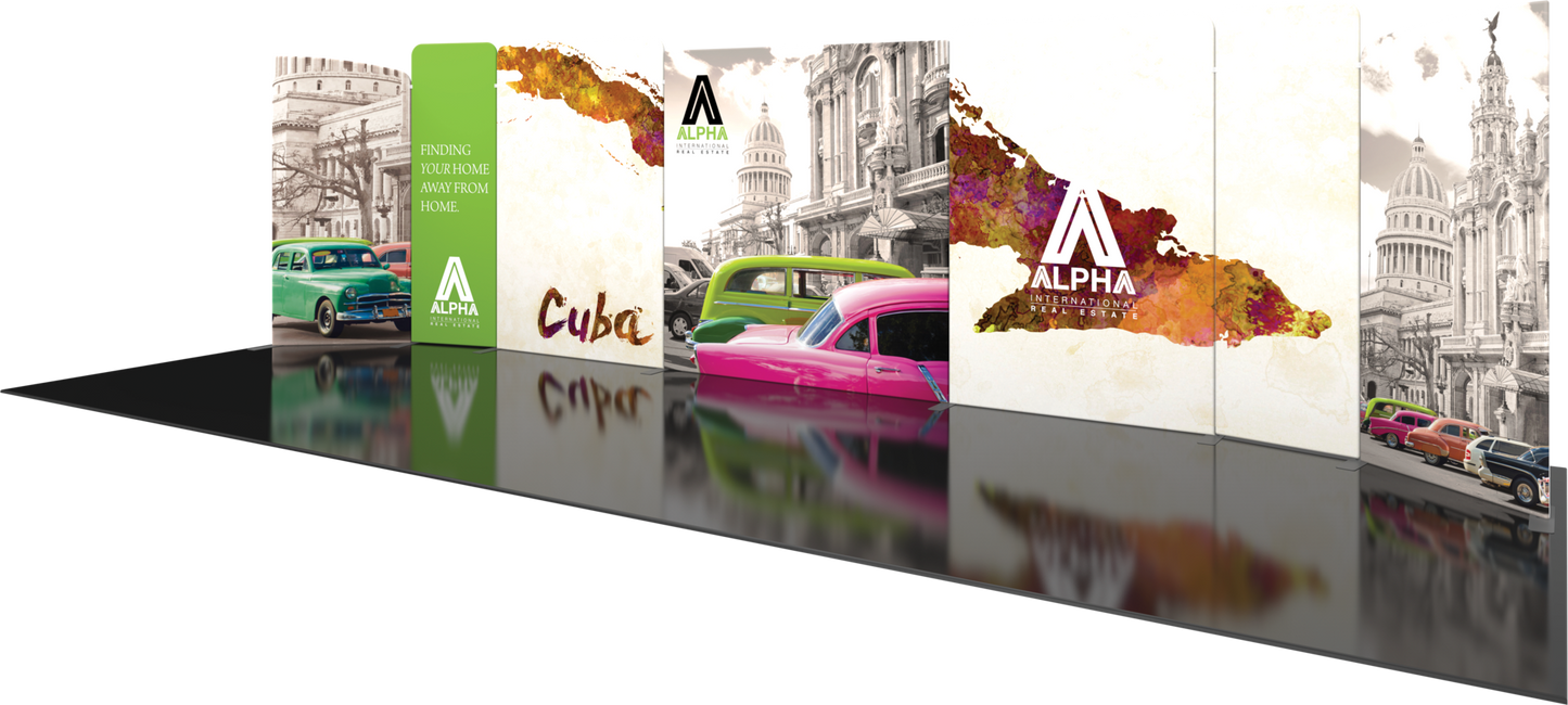 30ft Modulate Series 3 Fabric Backwall Kit 03 Double-Sided with 3 OCE cases (Graphic Package)