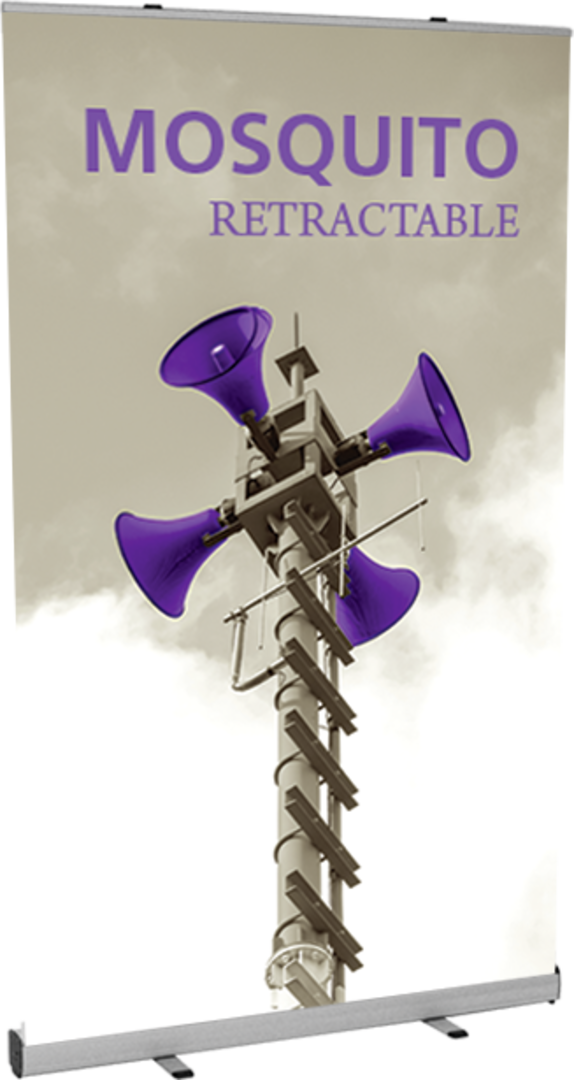 47.25in Mosquito 1200 Retractable Banner Stand (Vinyl Graphic Only)