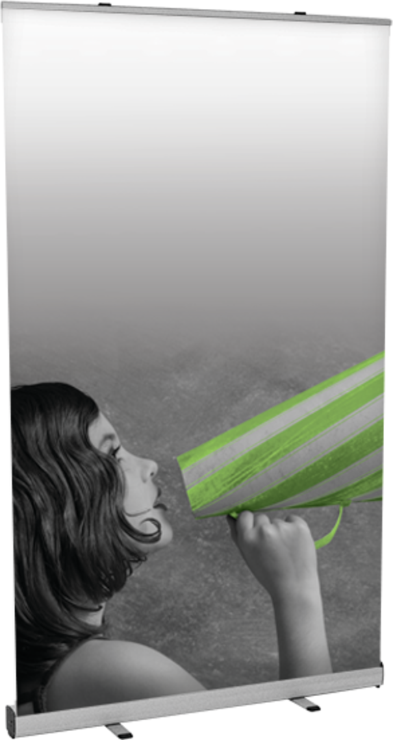 47.25in Mosquito 1200 Retractable Banner Stand (Vinyl Graphic Only)