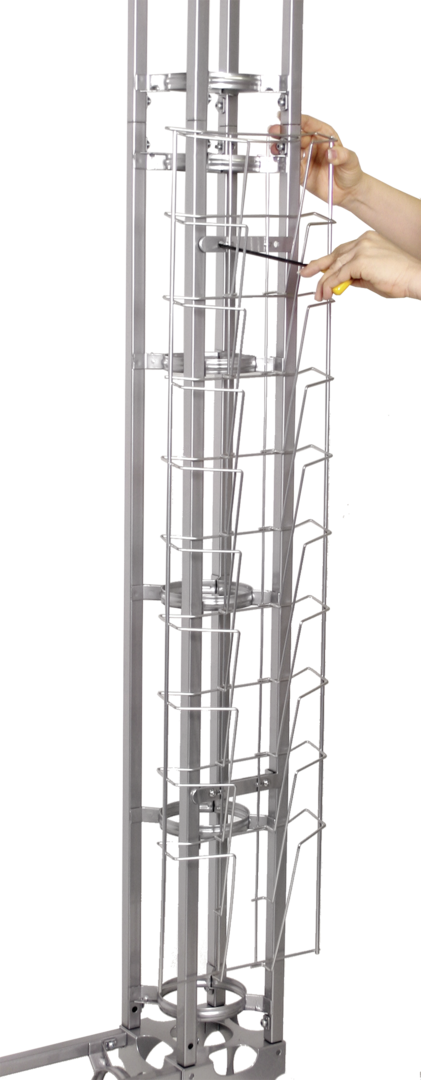 Orbital Racking Components Orbital Express Truss Literature Rack – 123Displays
