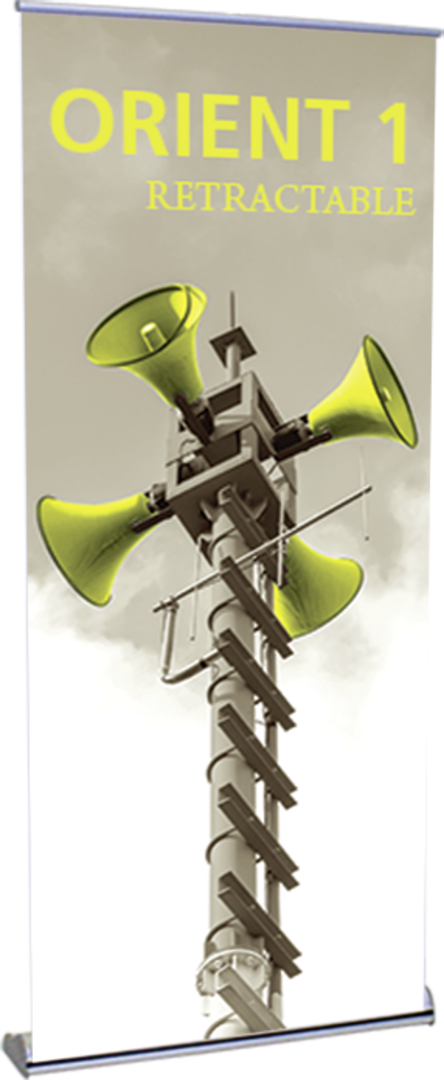 35.5in Orient 920 Retractable Banner Stand (Vinyl Graphic Package)