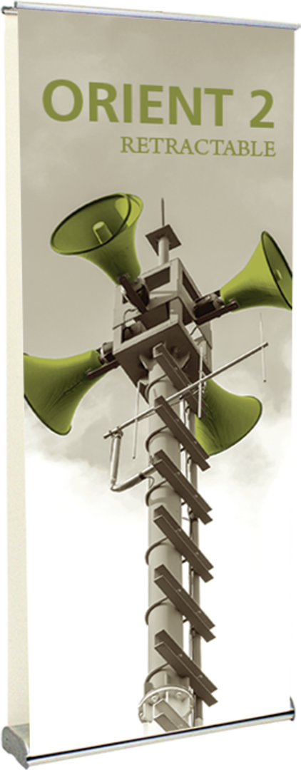 35.5in Orient Double-Sided 920 Retractable Banner Stand (Supreme Melinex Graphic Package)