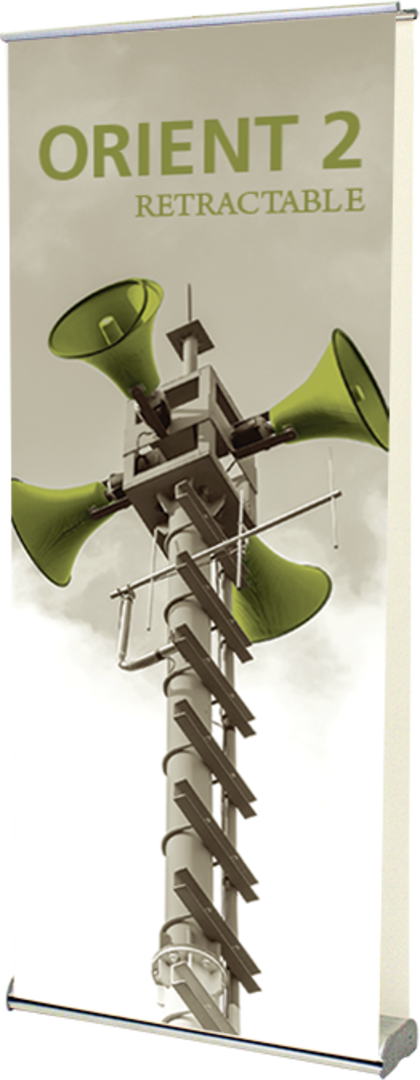 35.5in Orient Double-Sided 920 Retractable Banner Stand (Vinyl Graphic Package)