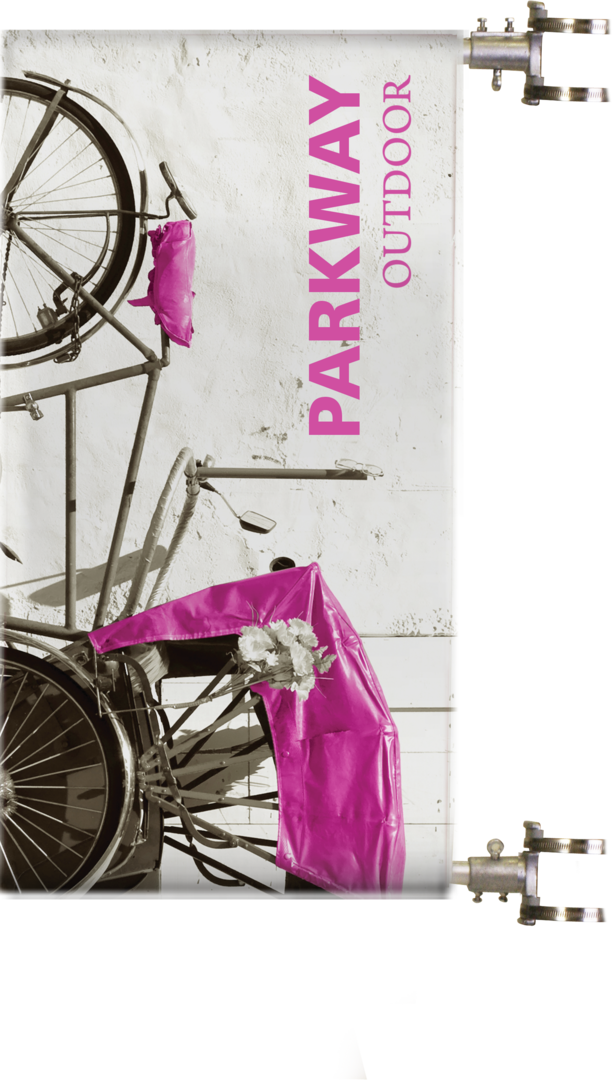 5ft Parkway Outdoor Pole Banner Single-Span (Hardware Only)