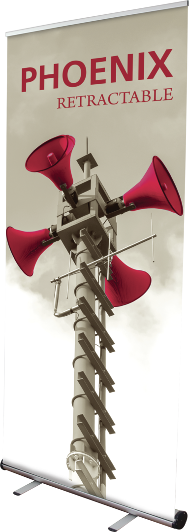 33.5in Phoenix 850 Retractable Banner Stand (Premium Fabric Graphic Package)