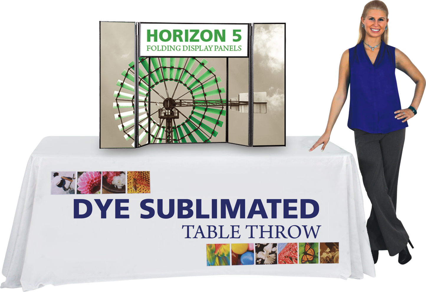 6ft x 3ft Horizon 5 Tabletop Folding Panel Display (Graphic Only)