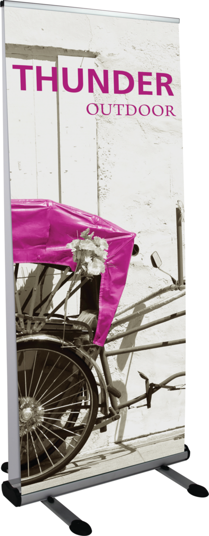 3ft x 7ft Thunder Double-Sided Outdoor Retractable Banner Stand (Graphic Only)