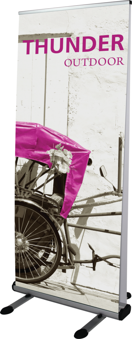 3ft x 7ft Thunder Double-Sided Outdoor Retractable Banner Stand (Graphic Only)