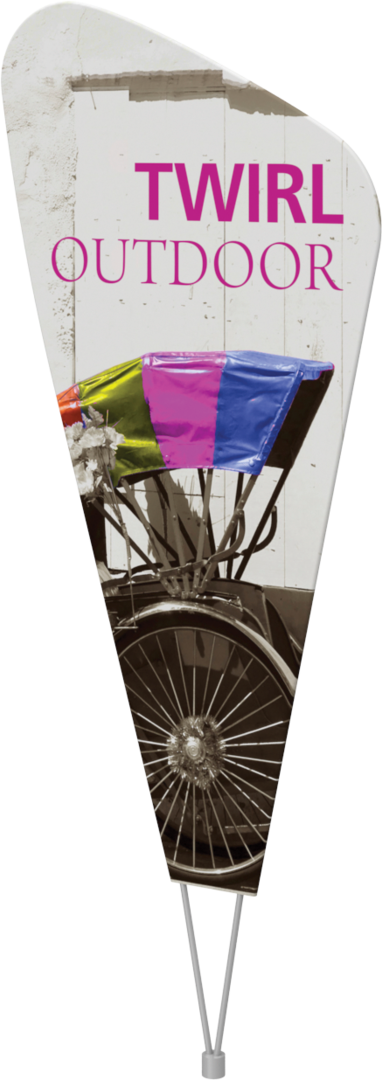 Twirl Outdoor Sign (Graphic Only)