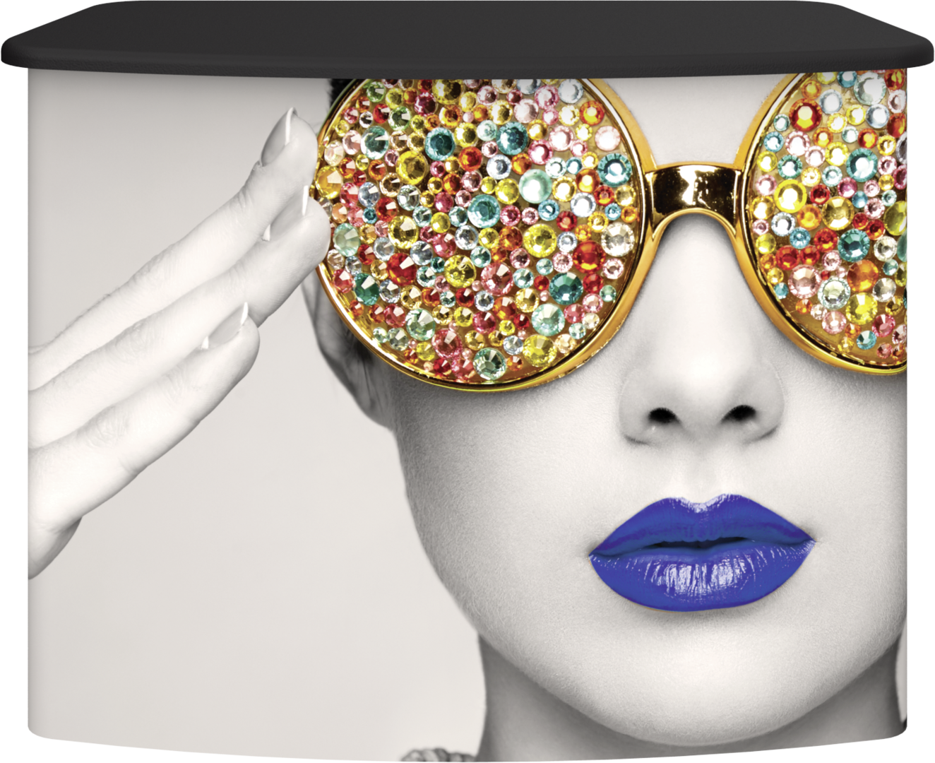 5ft x 3ft Vector Frame Counter 02 Curved (Graphic Package)