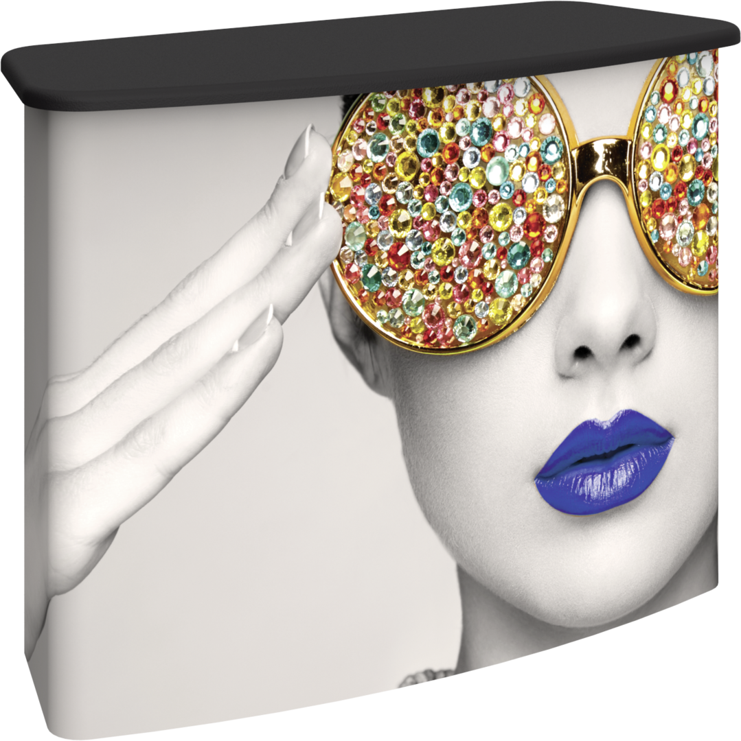 5ft x 3ft Vector Frame Counter 02 Curved (Graphic Package)