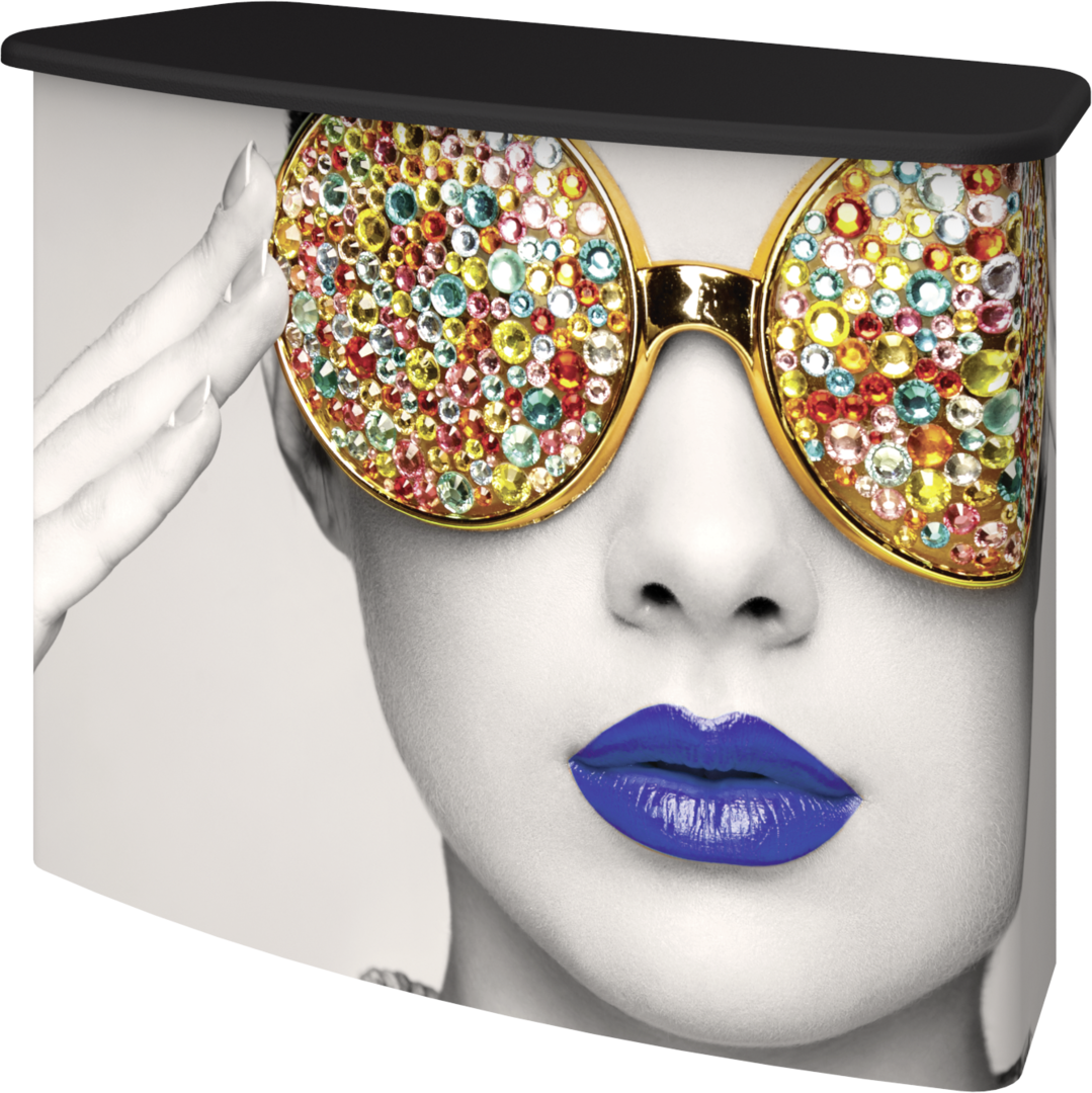 5ft x 3ft Vector Frame Counter 02 Curved (Graphic Package)