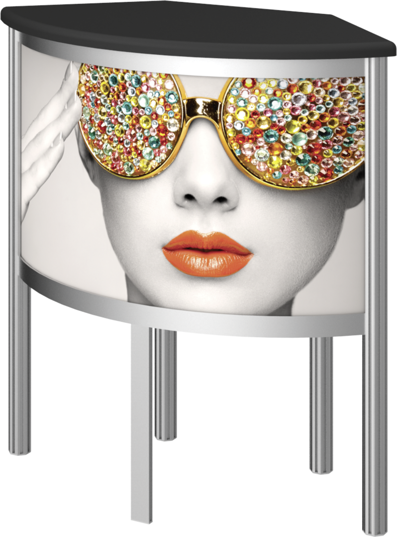 3.5ft x 3ft Vector Frame Counter 06 Trapezoid 5 Legs Base (Graphic Only)