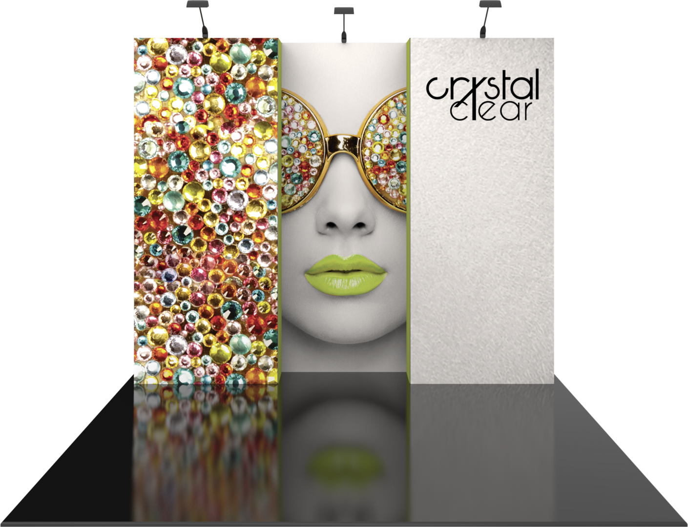 10ft x 10ft Vector Frame Master Modular Backwall Kit 02 (Graphic Only)