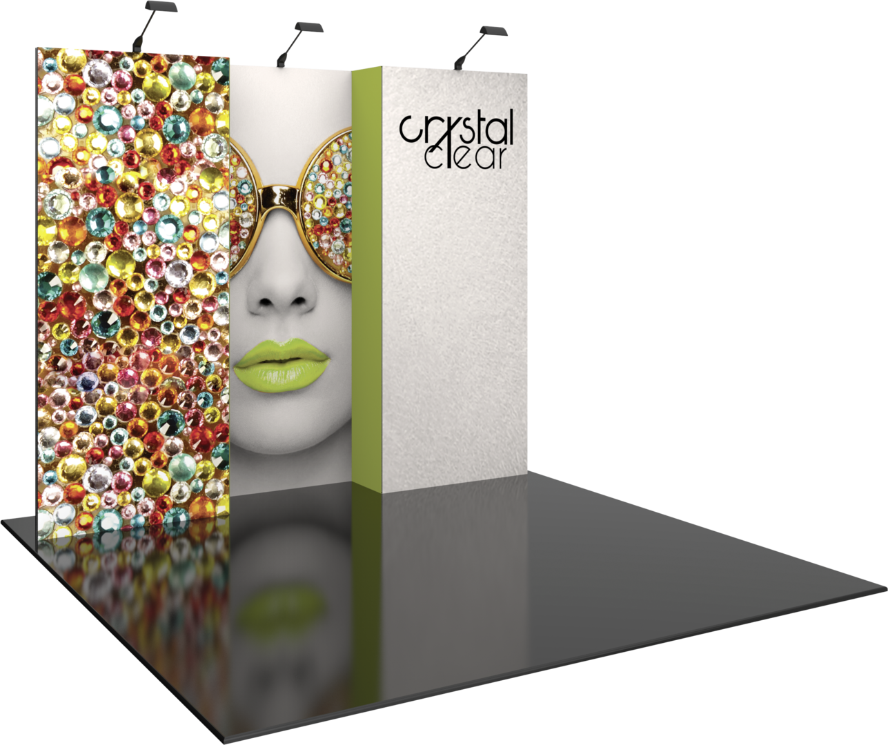 10ft x 10ft Vector Frame Master Modular Backwall Kit 02 (Graphic Only)