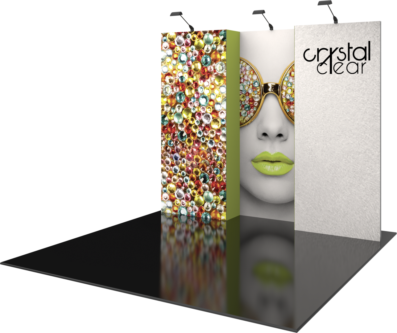 10ft x 10ft Vector Frame Master Modular Backwall Kit 02 (Graphic Only)