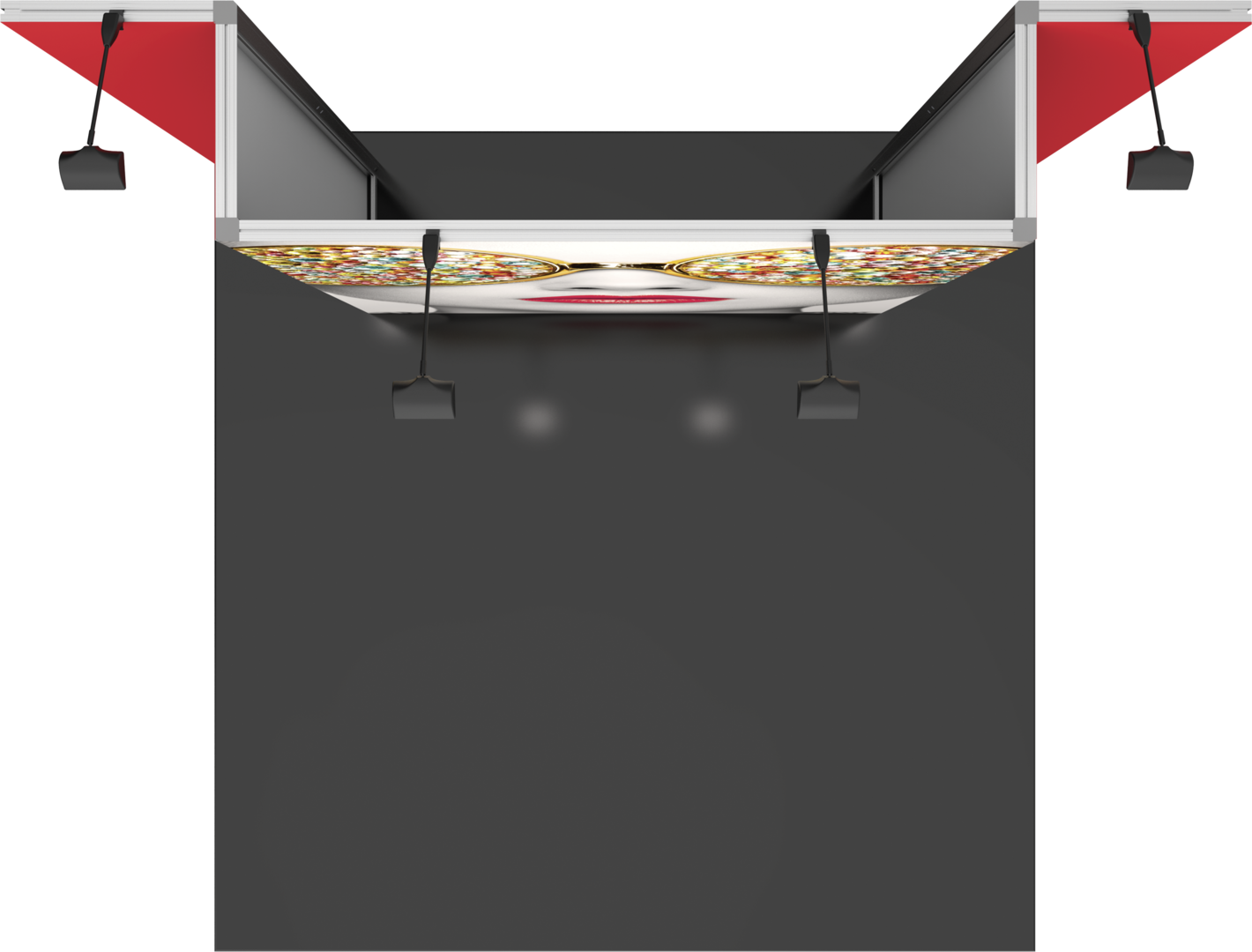 10ft x 10ft Vector Frame Master Modular Backwall Kit 04A (Graphic Package)