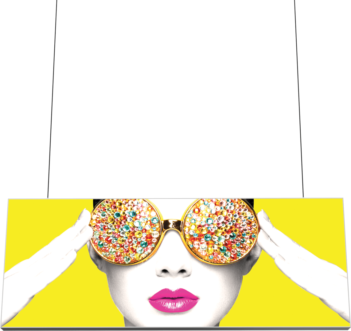 10ft x 4ft Vector Frame Hanging Light Box Single-Sided (Graphic Only)