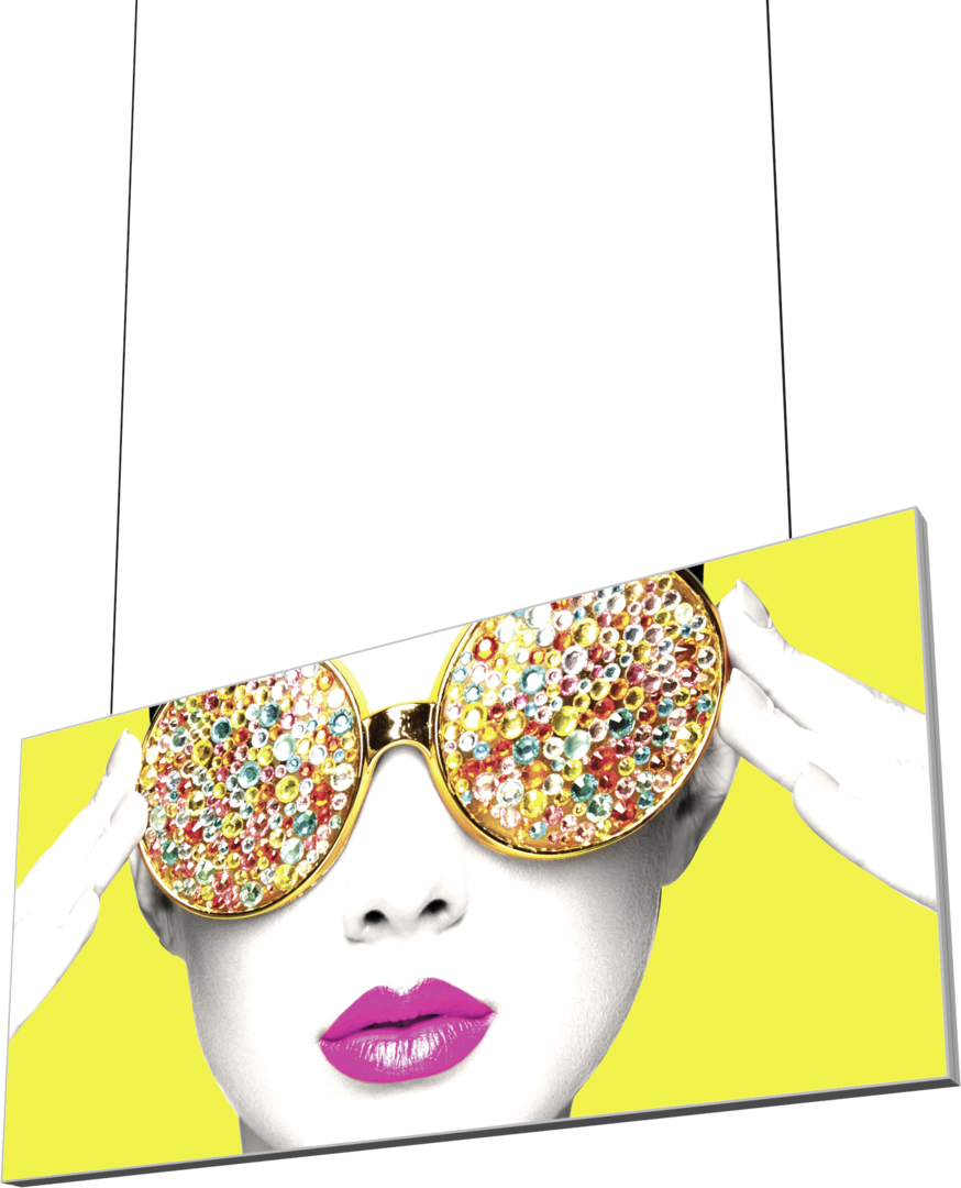 10ft x 5ft Vector Frame Hanging Light Box Double-Sided w/ Eclipse (Graphic Package)