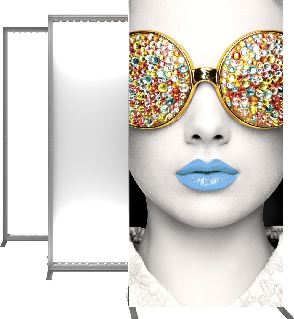 10ft x 8ft Vector Frame Light Box Rectangle 05 Fabric Banner Display Double-Sided (Graphic Only)